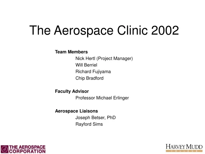 the aerospace clinic 2002