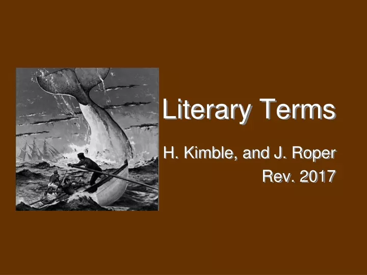 literary terms