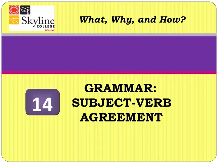 grammar subject verb agreement