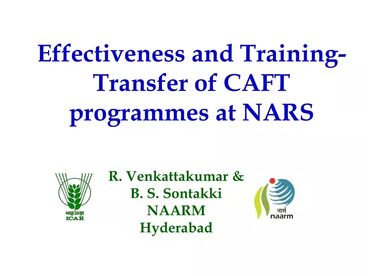 effectiveness and training transfer of caft