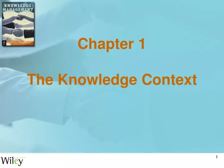 chapter 1 the knowledge context