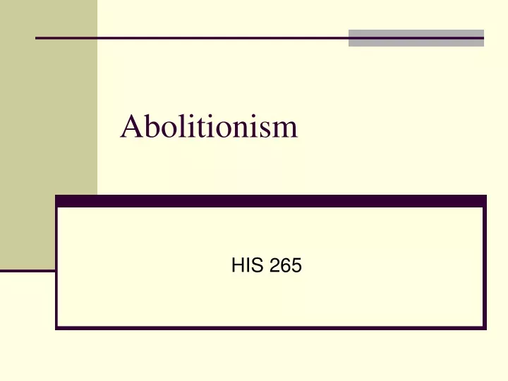 abolitionism