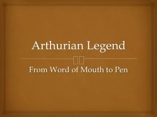 Arthurian Legend