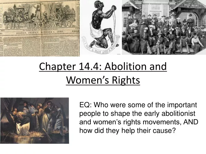 chapter 14 4 abolition and women s rights