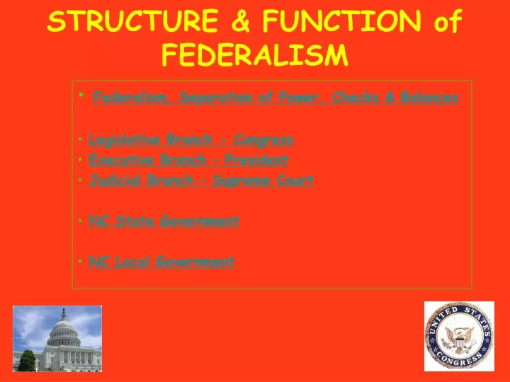 structure function of federalism