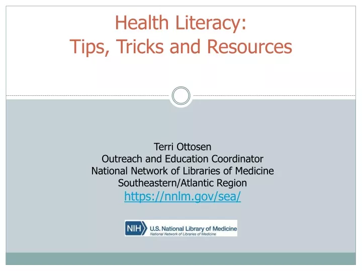 health literacy tips tricks and resources