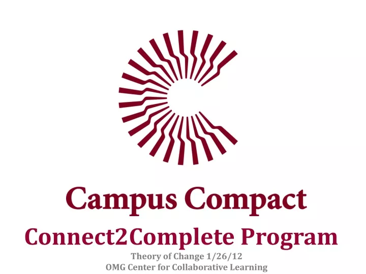 connect2complete program theory of change