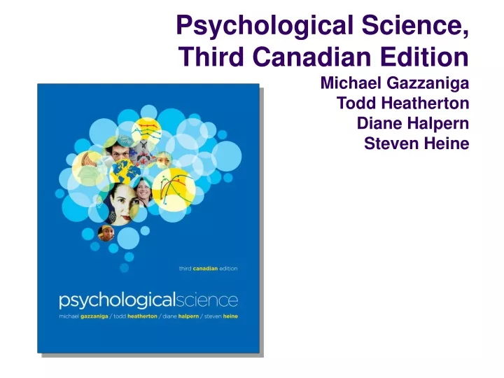 psychological science third canadian edition