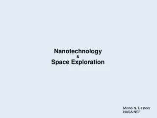 Nanotechnology &amp; Space Exploration