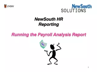 NewSouth HR Reporting Running the Payroll Analysis Report