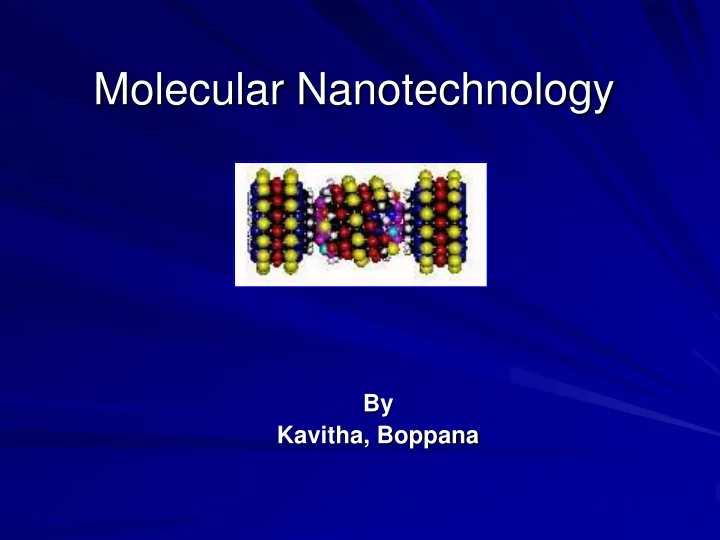 molecular nanotechnology