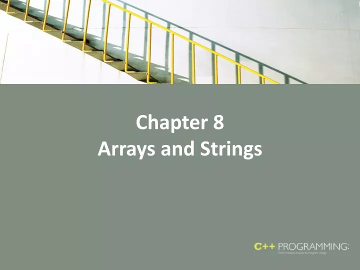 chapter 8 arrays and strings