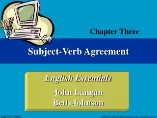 Subject-Verb Agreement