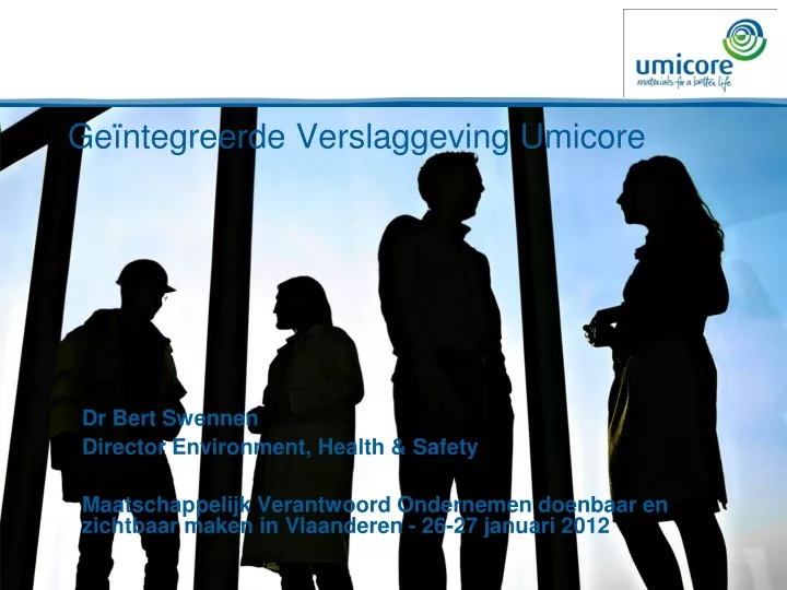 ge ntegreerde verslaggeving umicore