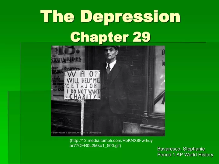 the depression chapter 29