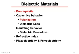 Dielectric Materials