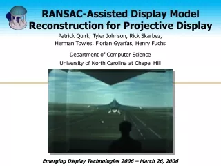 RANSAC-Assisted Display Model Reconstruction for Projective Display