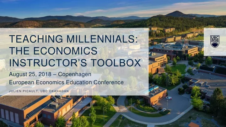teaching millennials the economics instructor