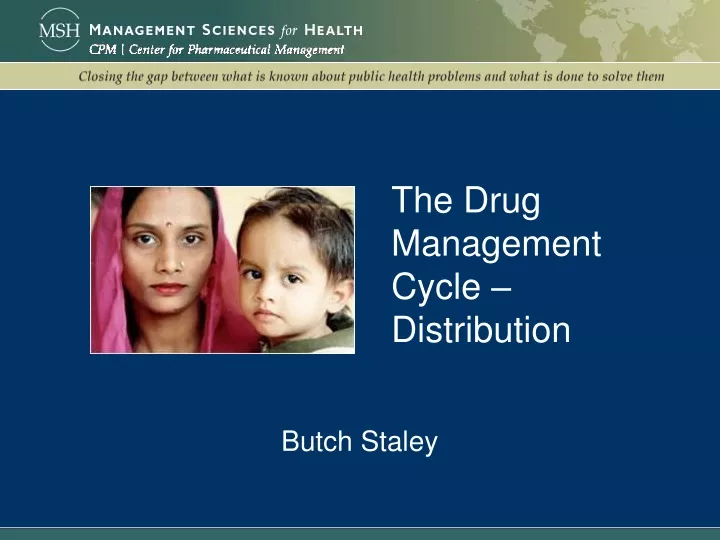 the drug management cycle distribution