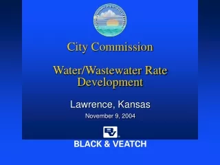 City Commission  Water/Wastewater Rate Development
