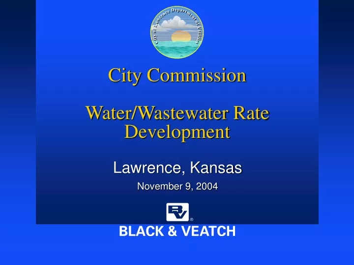 city commission water wastewater rate development