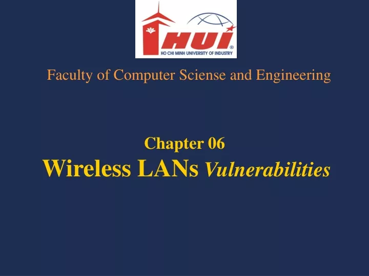 chapter 06 wireless lans vulnerabilities
