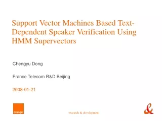 Support Vector Machines Based Text-Dependent Speaker Verification Using HMM Supervectors