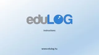 Instructions edulog.hu