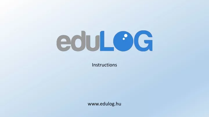 instructions www edulog hu