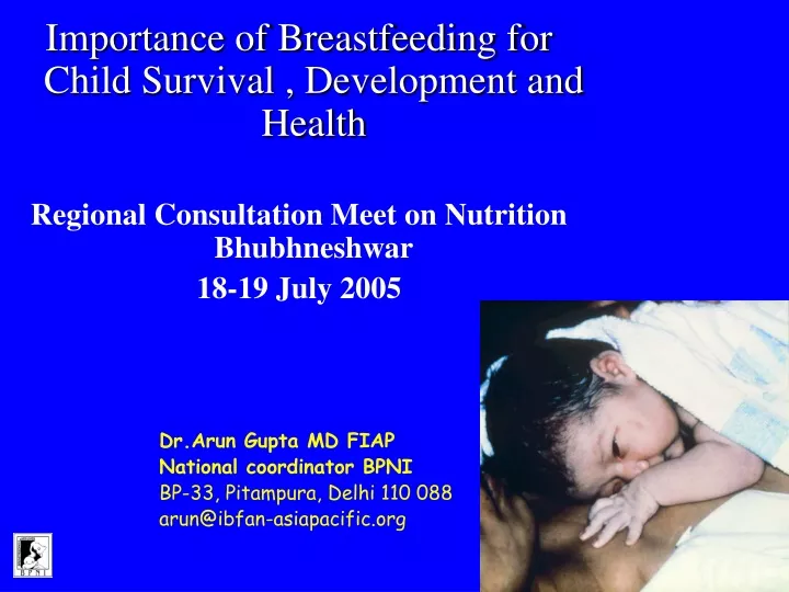 importance of breastfeeding for child survival
