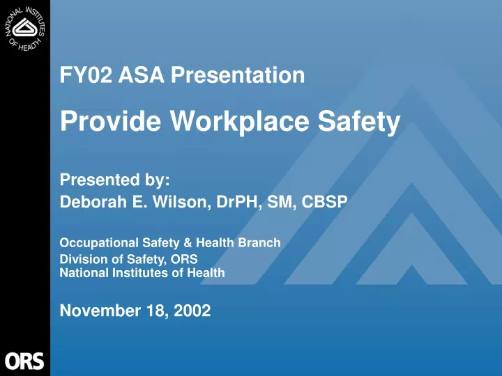 fy02 asa presentation