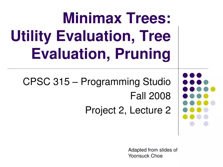 minimax trees utility evaluation tree evaluation pruning