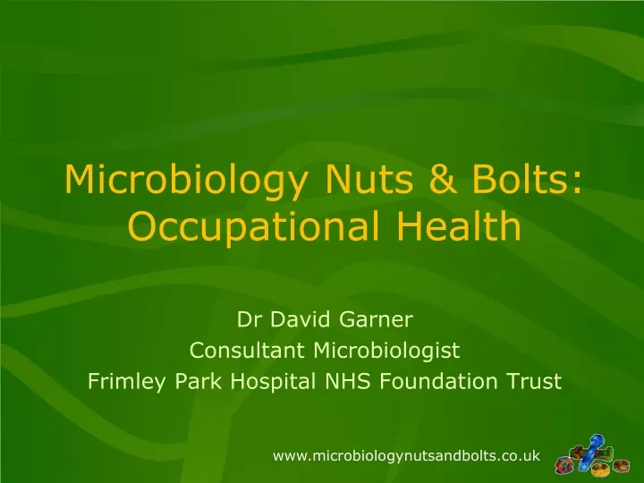 microbiology nuts bolts occupational health