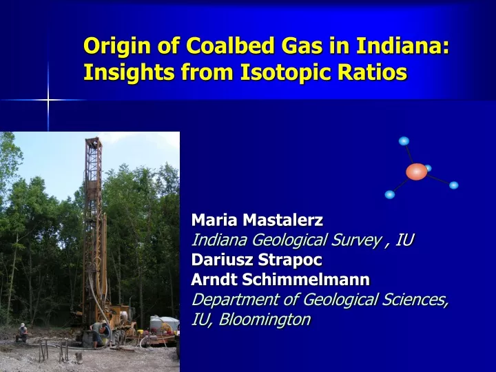 origin of coalbed gas in indiana insights from isotopic ratios