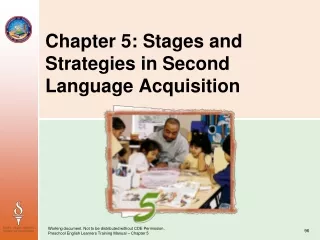 Chapter 5: Stages and Strategies in Second Language Acquisition