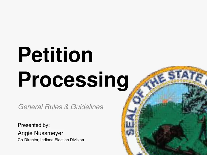 petition processing