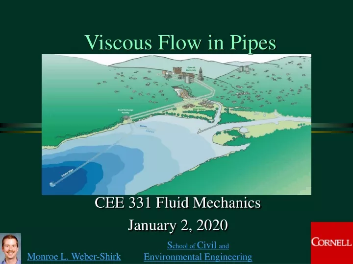 viscous flow in pipes