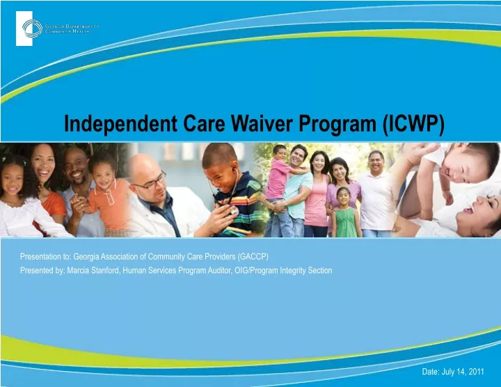 independent care waiver program icwp