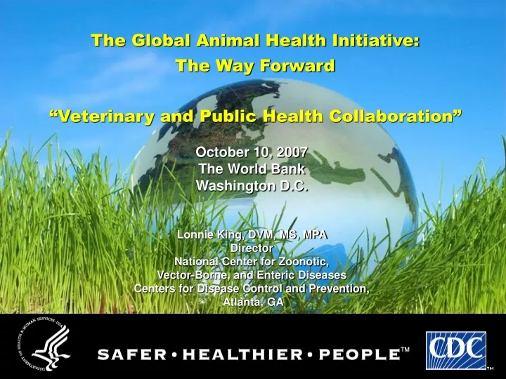 the global animal health initiative