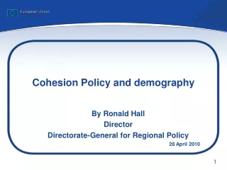 Cohesion Policy and demography