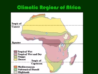 Climatic Regions of Africa