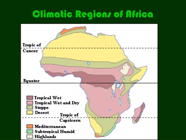 climatic regions of africa