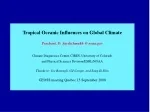 Tropical Oceanic Influences on Global Climate - slide 1