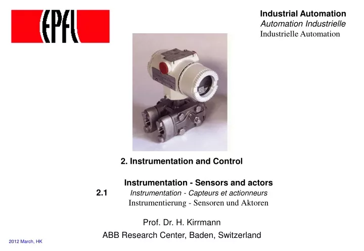 2 instrumentation and control