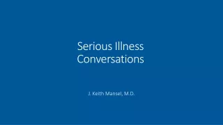 Serious Illness Conversations