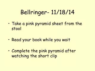 Bellringer - 11/18/14