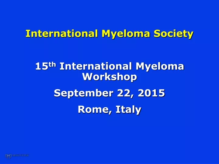 international myeloma society 15 th international