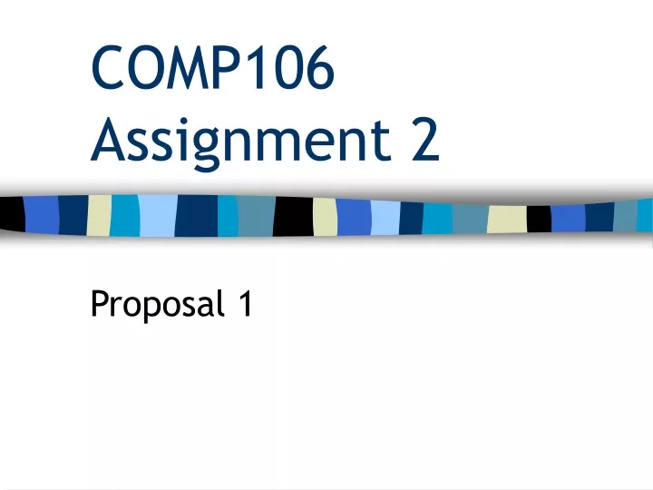 comp106 assignment 2