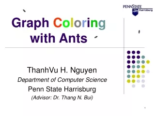 Graph  C o l o r i n g  with Ants