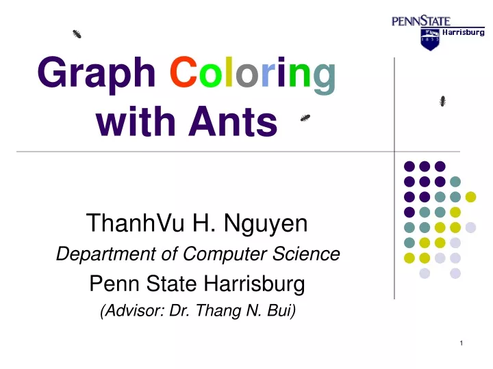 graph c o l o r i n g with ants